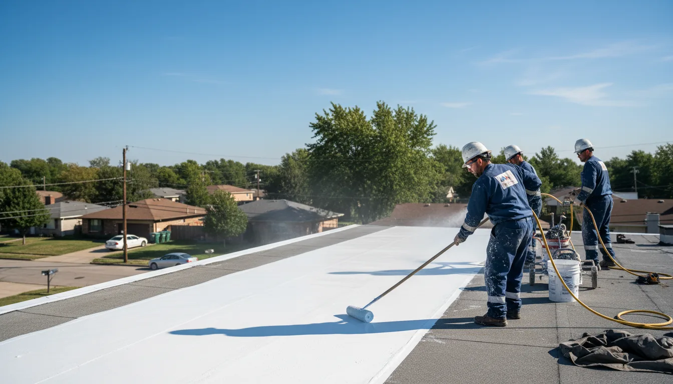 Commercial roof coating in Fayette City, PA near me